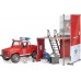 Игровой набор Пожарная часть Bruder с джипом Land Rover и пожарником (62701) title=