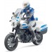 Игрушка Bruder полицейский мотоцикл Ducati Scrambler с полисменом (62731) title=