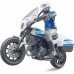 Игрушка Bruder полицейский мотоцикл Ducati Scrambler с полисменом (62731) title=