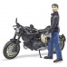 Игрушка Bruder мотоцикл Ducati Scrambler Cafe Racer с водителем (63050) title=