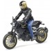 Игрушка Bruder мотоцикл Ducati Scrambler Cafe Racer с водителем (63050) title=