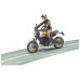 Игрушка Bruder мотоцикл Ducati Scrambler Desert Sled с водителем (63051) title=