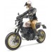 Игрушка Bruder мотоцикл Ducati Scrambler Desert Sled с водителем (63051) title=