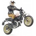 Игрушка Bruder мотоцикл Ducati Scrambler Desert Sled с водителем (63051) title=