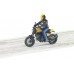 Игрушка Bruder мотоцикл Ducati Scrambler желтый с водителем (63053) title=