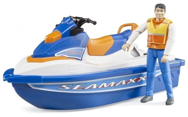 Игрушка Bruder водный мотоцикл с водителем (63150)
