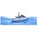Игрушка Bruder водный мотоцикл с водителем (63150) title=