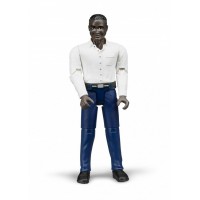Фигурка мужчина в голубых брюках и белой рубашке Bruder (60004)