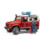 Игрушка Bruder внедорожник Land Rover с фигуркой пожарного (02596)