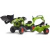 Трактор на педалях Falk 2040N Claas Arion 410 с погрузчиком, экскаватором и прицепом title=