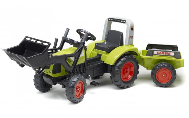 Трактор педальний Falk 1040AM Claas Arion 430 з ковшем і причіпом
