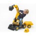 Детский экскаватор Falk 115A JCB с прицепом title=