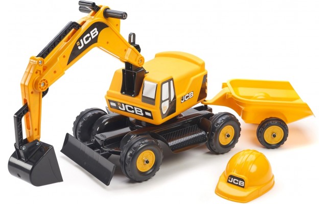 Детский экскаватор Falk 115A JCB с прицепом