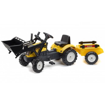Трактор на педалях Falk 2055CM Ranch Trac з навантажувачем і причіпом
