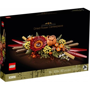 Конструктор LEGO Icons Икебана из сухоцветов (10314)