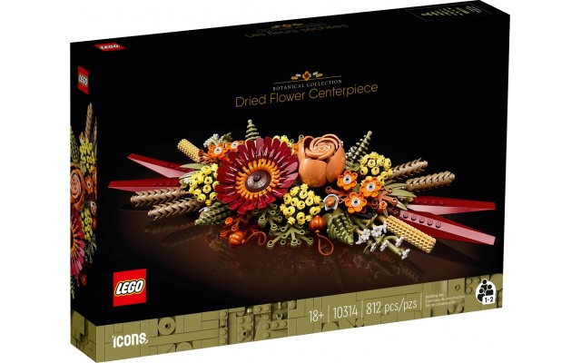 Конструктор LEGO Icons Икебана из сухоцветов (10314)