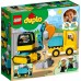 Конструктор LEGO DUPLO Вантажівка і гусеничний екскаватор (10931) title=