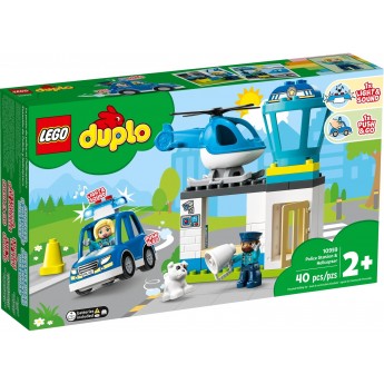Конструктор LEGO DUPLO Town Полицейский участок и вертолет (10959)