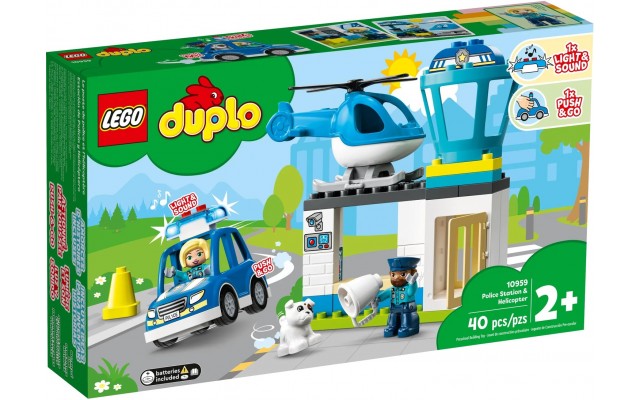 Конструктор LEGO DUPLO Town Поліцейська дільниця та гелікоптер (10959)