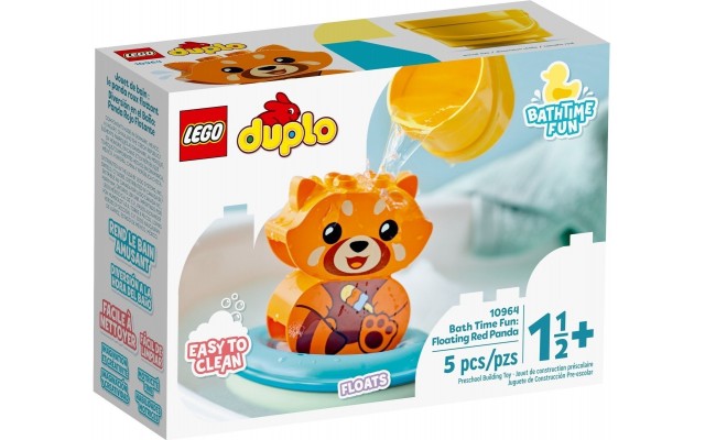 Конструктор LEGO DUPLO My First Веселое купание: Плавающая красная панда (10964)
