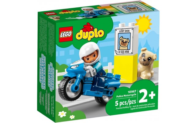 Конструктор LEGO DUPLO Town Полицейский мотоцикл (10967)