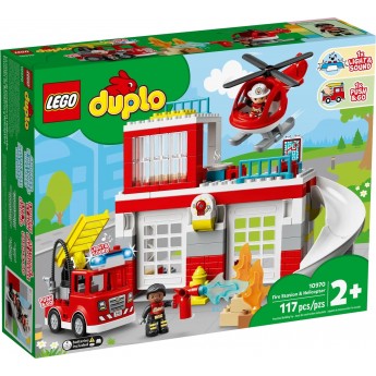Конструктор LEGO DUPLO Пожарная часть и вертолет (10970)