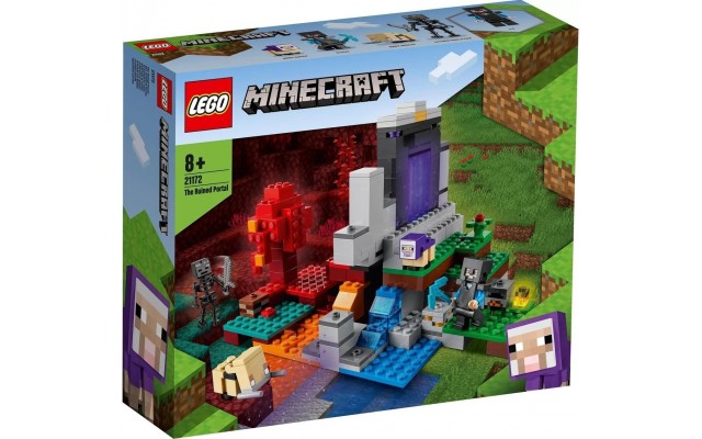 Конструктор LEGO Minecraft Зруйнований портал (21172)