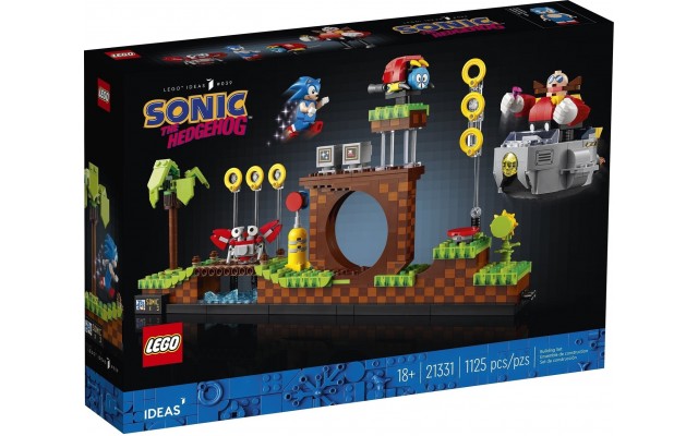 Конструктор LEGO Ideas Їжачок Сонік Зона із зеленим пагорбом (21331)