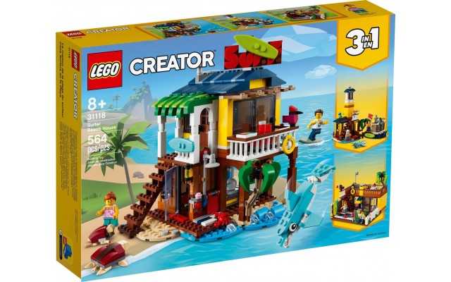 Конструктор LEGO Creator Пляжний будиночок серферів (31118)