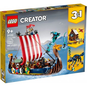 Конструктор LEGO Creator Корабль викингов и Мидгардский змей (31132)