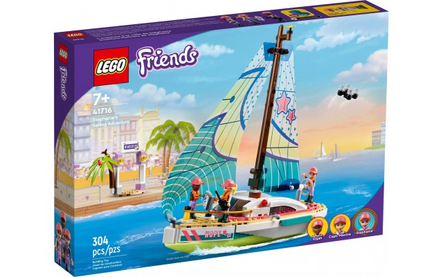 Конструктор LEGO Friends Пригоди Стефані на вітрильному човні (41716)