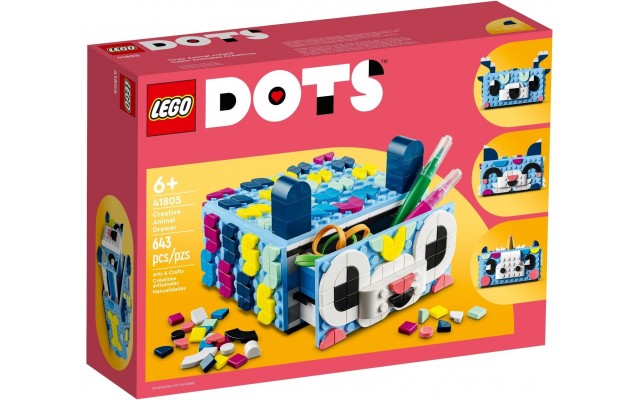 Конструктор LEGO DOTS Креативний ящик Тварини (41805)