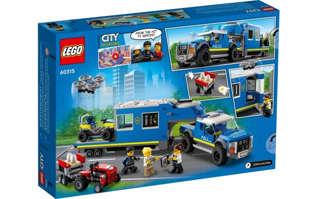 Конструктор LEGO City Поліцейська вантажівка з мобільним центром керування (60315)
