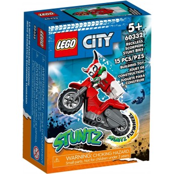 Конструктор LEGO City Stuntz Каскадерський мотоцикл Авантюрного скорпіона (60332)