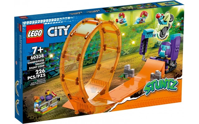 Конструктор LEGO City Stuntz Каскадерська петля Удар Шимпанзе (60338)