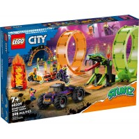 Конструктор LEGO City Stuntz Подвійна петля каскадерської арени (60339)