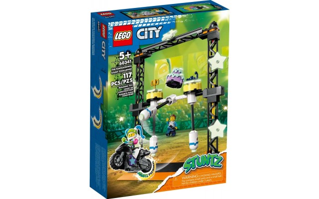 Конструктор LEGO City Stuntz Каскадерське завдання Нокдаун (60341)
