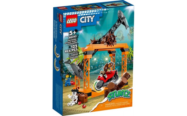 Конструктор LEGO City Stuntz Каскадерське завдання Напад Акули (60342)