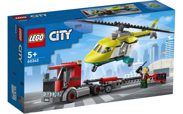 Конструктор LEGO City Перевезення рятувального гелікоптера (60343)