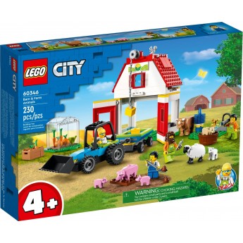 Конструктор LEGO City Farm Животные на ферме и в хлеву (60346)