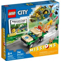 Конструктор LEGO City Missions Миссии спасения диких животных (60353)