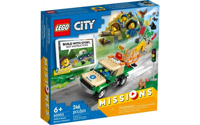 Конструктор LEGO City Missions Миссии спасения диких животных (60353)