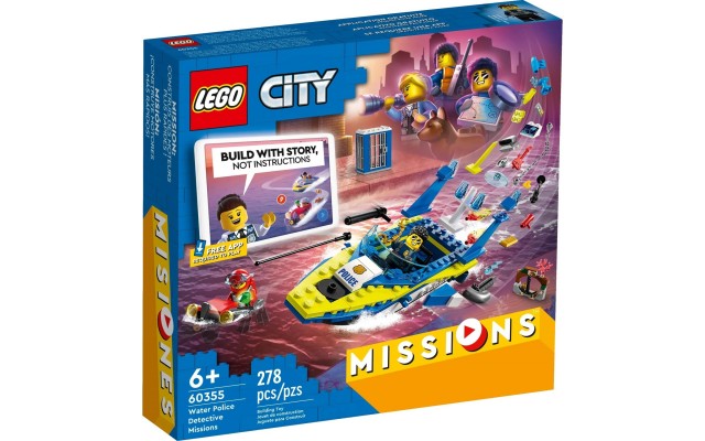 Конструктор LEGO City Missions Детективные миссии водной полиции (60355)