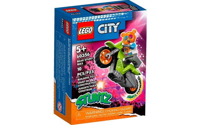 Конструктор LEGO City Каскадерский мотоцикл медведя (60356)