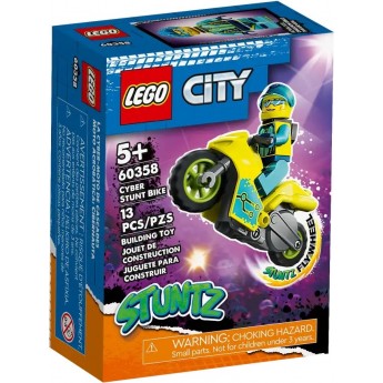 Конструктор LEGO City Каскадерский кибермотоцикл (60358)