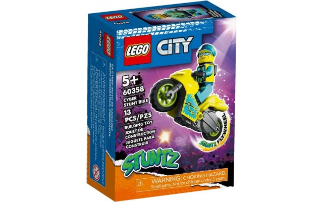 Конструктор LEGO City Каскадерський кібермотоцикл (60358)