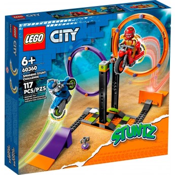 Конструктор LEGO City Stuntz Каскадерское задание с вращением (60360)