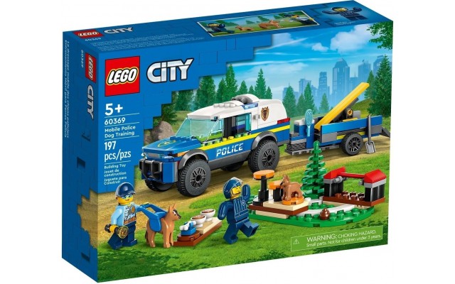 Конструктор LEGO City Мобільний майданчик для дресирування поліцейських собак (60369)