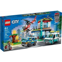 Конструктор LEGO City Центр управления спасательным транспортом (60371)