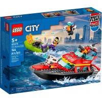 Конструктор LEGO City Човен пожежної бригади (60373)